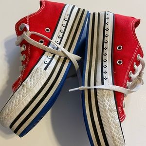 Converse Chuck Taylor All Star Platform Layer Red